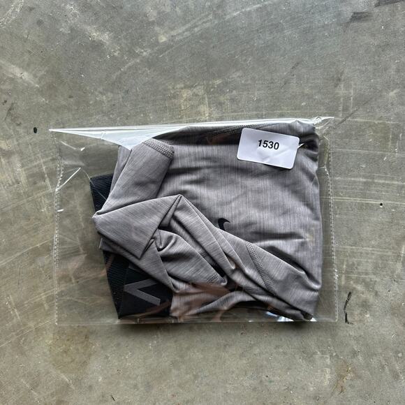 Nike Pro Dri-Fit Leggings Women's M Gray Elastic Waist Pull on Workout Yoga Gym - Picture 9 of 9